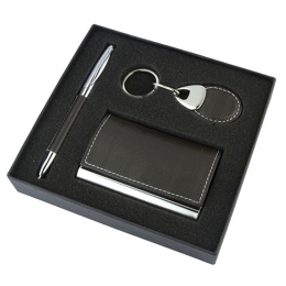 Set duke llavero tarjetero bolígrafo pluma porta llaves trabajo escritorio articulos curpiel estuche oficina regalo ejecutivo promocional mayoreo personalizado grabado laser