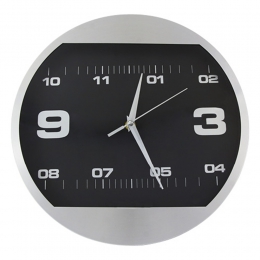 Reloj ossian MK500 reloj circular de pared batería 1 pila AA reloj aluminio plástico hora tiempo escritorio promocional mayoreo regalo ejecutivo impresion serigrafia grabado laser