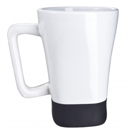 Taza marsella TAZ010 base de silicon antidrrapante venta individual cerámica 11 onzas taza de 82 x 122 cm vaso bebida cocina cafe te promocional mayoreo regalo ejecutivo impresión serigrafia grabado en arena sand blas termocalca