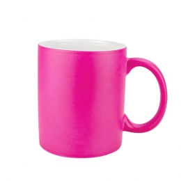 Taza kabbi TAZ019 venta mínima 36 piezas cerámica 11 onzas taza de 8 x 95 cm vaso neón bebida cocina cafe te promocional mayoreo regalo ejecutivo impresión serigrafia grabado en arena sand blas termocalca