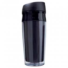 Termo sky TMPS13 taza cilindro doble pared válvula especial para abrir y cerrar termo plástico 280 ml transportar bebidas cafe agua termico promocional mayoreo regalo ejecutivo impresión serigrafia tampografia