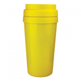 Termo nova TT09 taza cilindro válvula de seguridad termo plástico 450 ml transportar bebidas cafe agua termico promocional mayoreo regalo ejecutivo impresión serigrafia tampografia