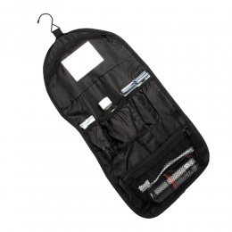 Travel kit SIN012 neceser maleta poliester nylon higiene personal bolso viaje promocional mayoreo regalo ejecutivo impresión serigrafia bordado
