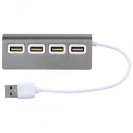 concentrador de puertos USB newport HUB 010 conector entradas usb cargador memoria aluminio plástico usb 2 gb accesorios de computo promocional mayoreo regalo ejecutivo impresion serigrafia grabado laser