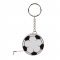 Llavero,Flexometro soccer ball, llaves, souvenirs, hogar, casa, oficina, plastico, promocionales, blanco con negro,futbol, accesorio, serigrafia, mujeres, hombres, bolsillo soc005