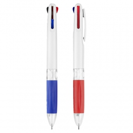 Bolígrafo 3 en 1 smoke SH1215 Mecanismo pulsador por tinta pluma multifuncional tinta azul, negra, roja escritura profesional promocional regalo ejecutivo mayoreo