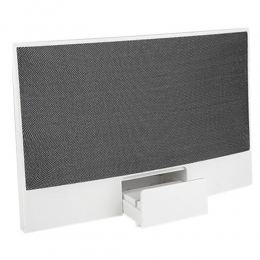 Bocina sauti z050 cble auxiliar compatible con smartphone celular tablet adaptador corriente y baterias audio sonido música portatil porta celular base para smartphone regalo ejectuvo promocional mayoreo