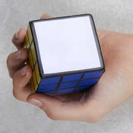 cubo antistress multicolor rubik terapeutico promocionales regalo ejecutivo personalizado serigrafia PU  SOC029 apachurrable juego tranquilizante relajante