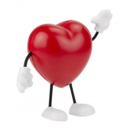 corazón rojo antistress juguete apachurrable terapeutico relajante promocional corazón con manos regalo ejecutivo personalizado serigrafia promocional  SOC068 PU