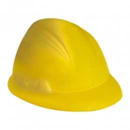 casco amarillo trabajo antistress regalo ejecutivo personalizado serigrafia tampografia promocionales terapeutico relajante PU SOC900 construccion