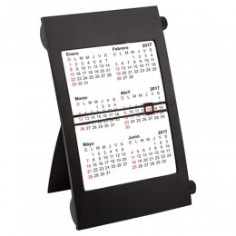 calendario move it cal010 serigrafia laser de dos años meses año dias plastico negro promocional regalo ejecutivo oficina secretarias material de oficina paisajes personalizado movible intercambiable