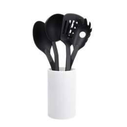 Set de utensilios meran KTC021 base y 4 utensilios de cocina cuchara pala cuchara de pasta cocina cheff cocinar promocional mayoreo regalo ejecutivo