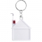 Llavero flexómetro casita PRO034 llavero funcional cinta metálica 1metro metrica forma de casa plástico antiestress guardar y colgar llaves llavero plástico regalo ejecutivo personalizado serigrafia promocional mayoreo