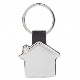 Llavero casa ruma M2020 estuche individual llavero curpiel argolla guardar y colgar llaves llavero metalico regalo ejecutivo personalizado grabado laser promocional mayoreo