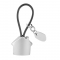 Llavero casa con placa M2060 argolla hule negro con placa metalica para grabado  guardar y colgar llaves llavero metalico regalo ejecutivo personalizado grabado laser promocional mayoreo