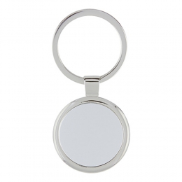 Llavero rubens M63283 argolla guardar y colgar llaves llavero metalico circular color plata estuche regalo ejecutivo personalizado grabado laser promocional mayoreo